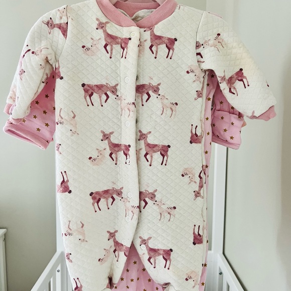 Baby Girl Clothes Lot Newborn 0 - 6 Months Pajama Bodysuit Onesies Footsies - Picture 6 of 16